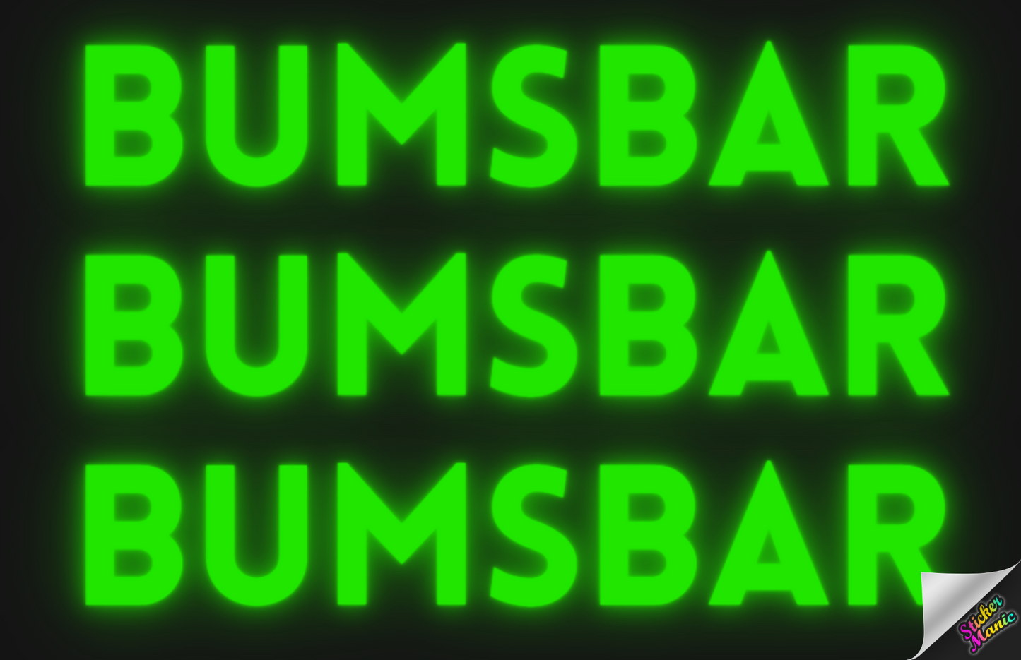 Bumsbar Malle Partysticker