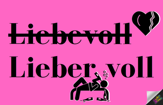 Liebevoll Lieber Voll Sticker Aufkleber